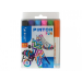 Pilot Pintor Fun marker 6 pc(s) Bullet tip Black, Light Blue, Lime, Orange, Pink, Violet
