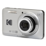 Kodak PIXPRO FZ55 16MP 5x Zoom Compact Camera - Silver - Camera Only