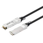 Intellinet QSFP+ 40G Passive DAC Twinax Cable QSFP+ to QSFP+, 2 m (7 ft.), MSA-compliant for Maximum Compatibility, Direct Attach Copper, AWG 30, Black
