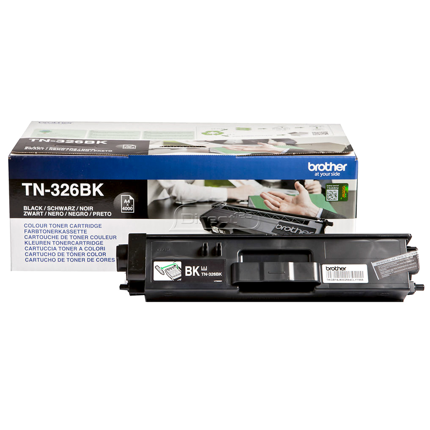 Image of Brother TN-326BK Toner-kit black high-capacity, 4K pages ISO/IEC...