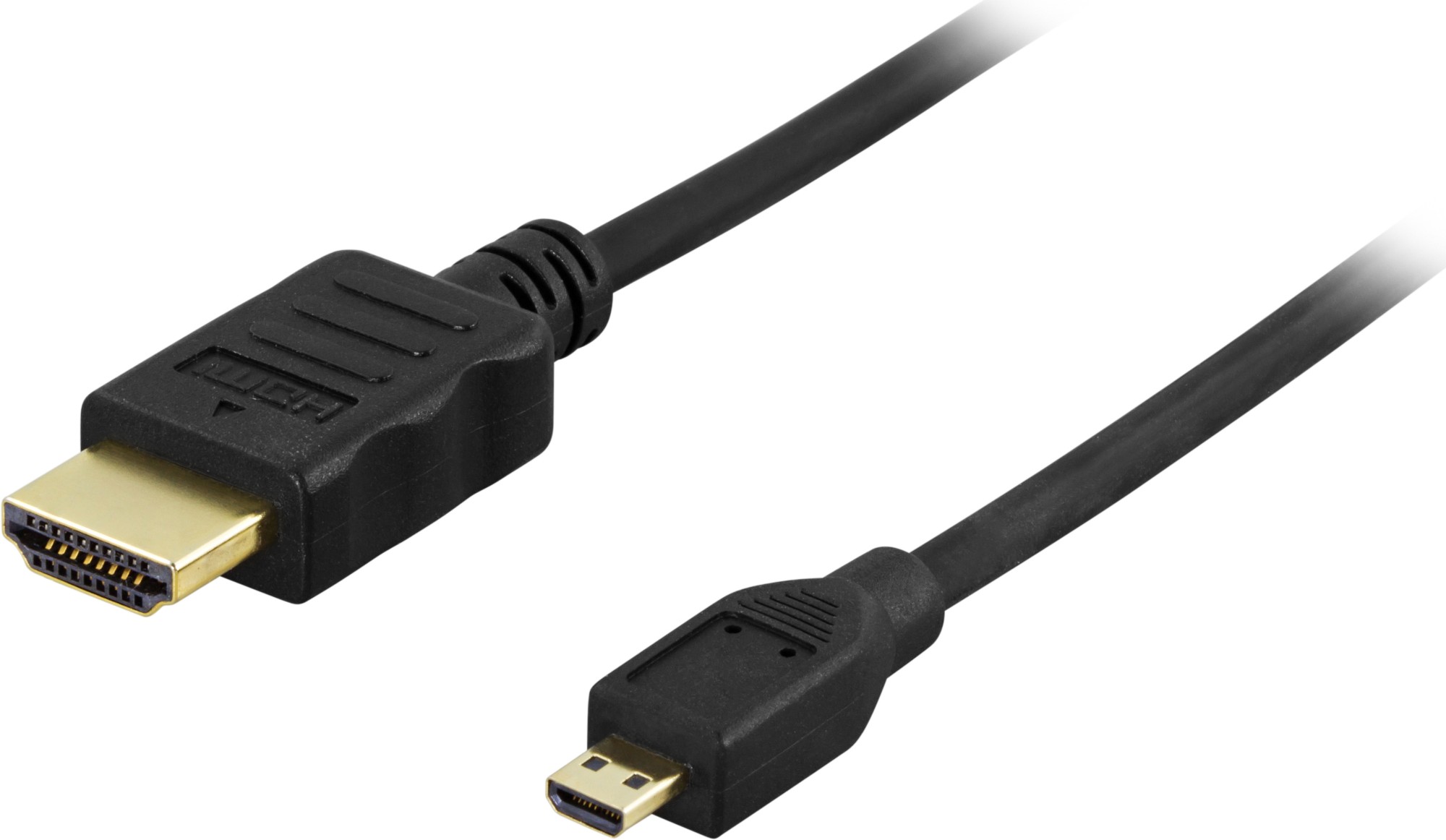 EU Product - HDMI 1.4 cable, HDMI Type A male - HDMI Micro male, gold-plated, 2m, black thumbnail