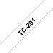 Brother TC-291 cinta para impresora de etiquetas Negro sobre blanco