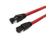 Microconnect MC-SFTP80025R networking cable Red 0.25 m Cat8.1 S/FTP (S-STP)