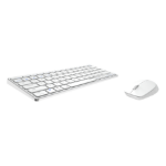 Rapoo 9600M keyboard Mouse included Universal USB + Bluetooth QWERTY White