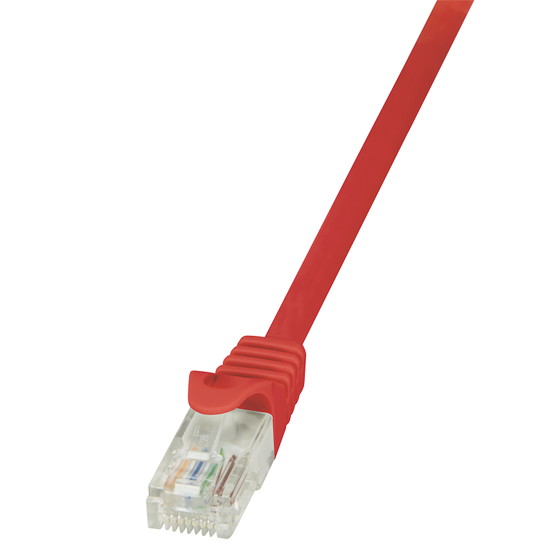 Image of LogiLink 10m Cat.5e U/UTP networking cable Red Cat5e U/UTP (UTP)