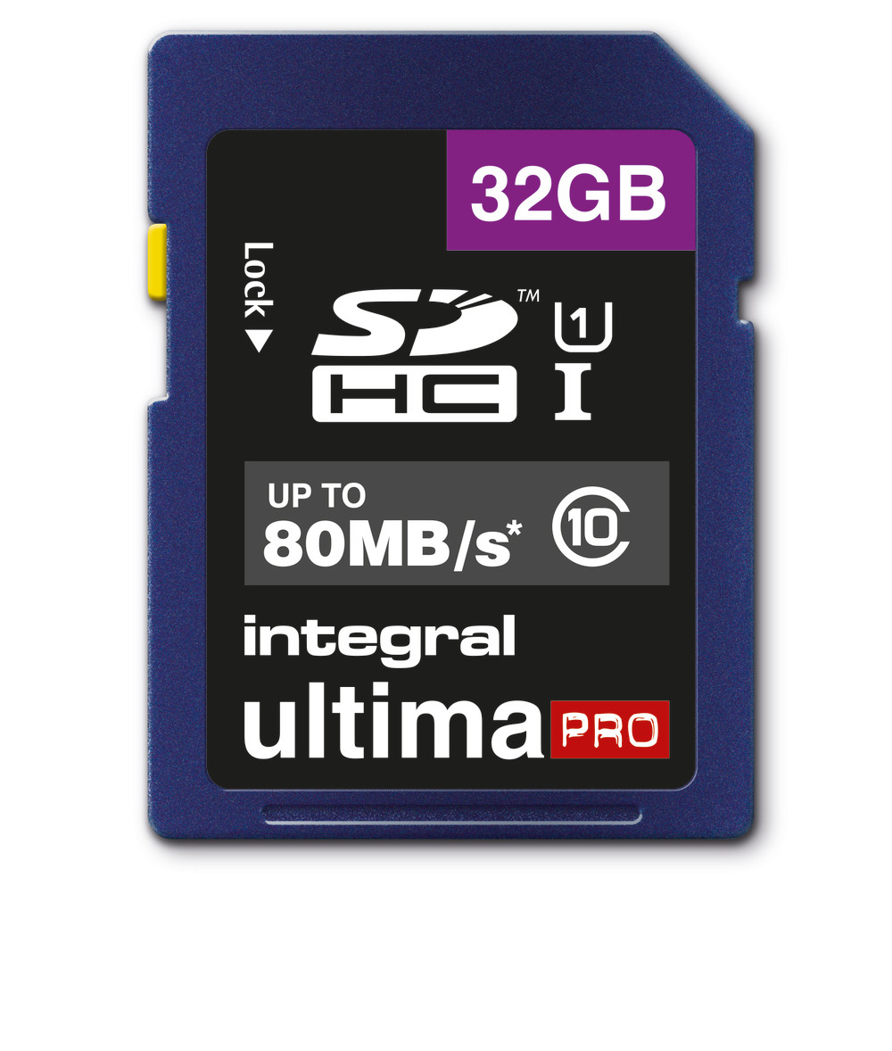 Integral 32GB SD CARD SDHC CL10 UHS 1 U1 80 MB/S