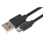 Mevo USB-A to Micro USB-B Cable - Black, 1m