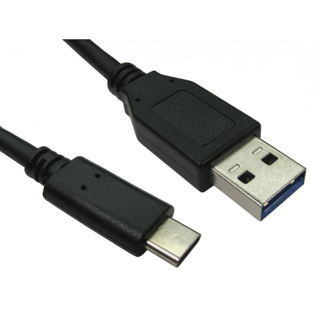 Cables Direct USB3C-921H USB cable 0.5 m USB 3.2 Gen 1 (3.1 Gen 1) USB A USB C Black