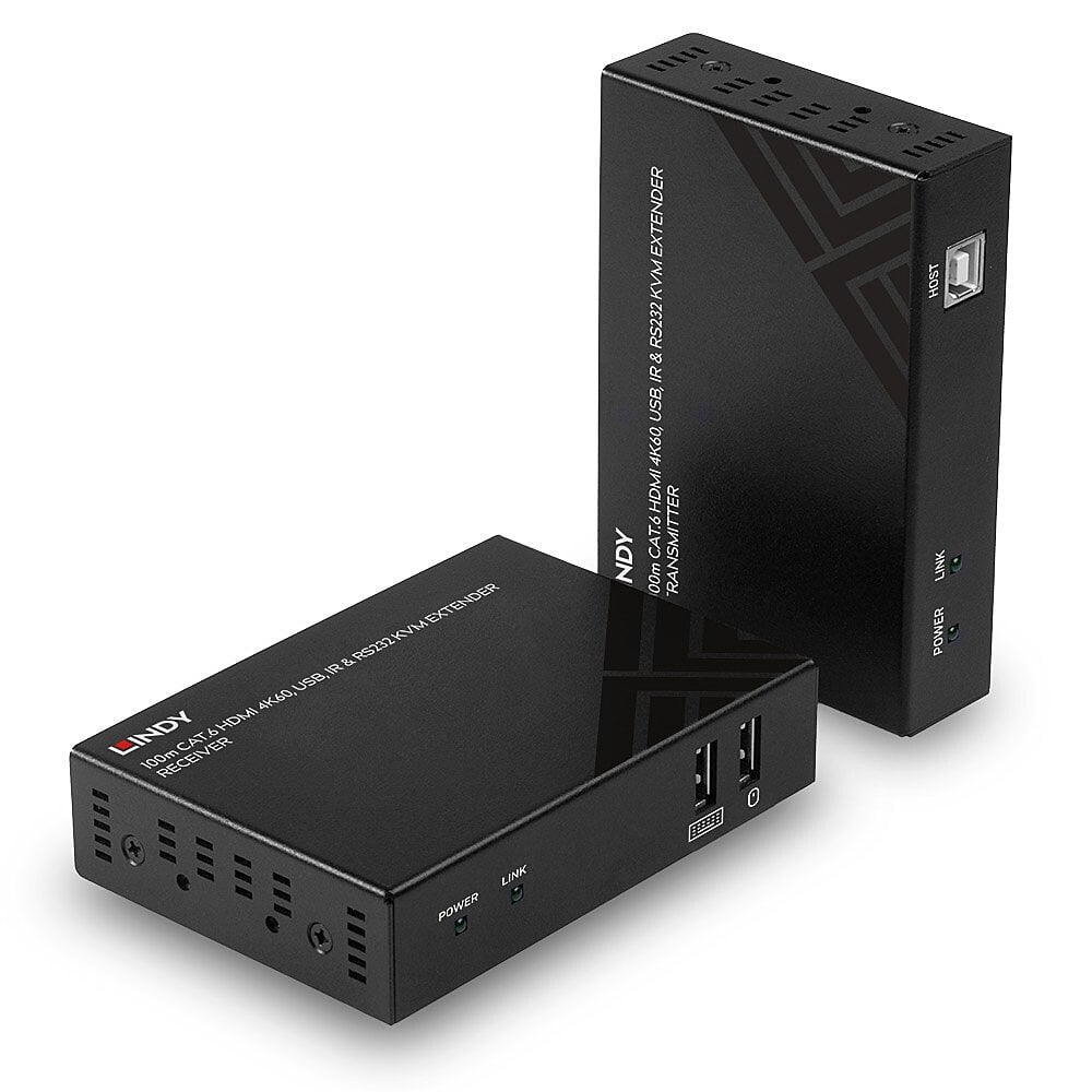 Image of Lindy 39382 KVM extender Transmitter & receiver
