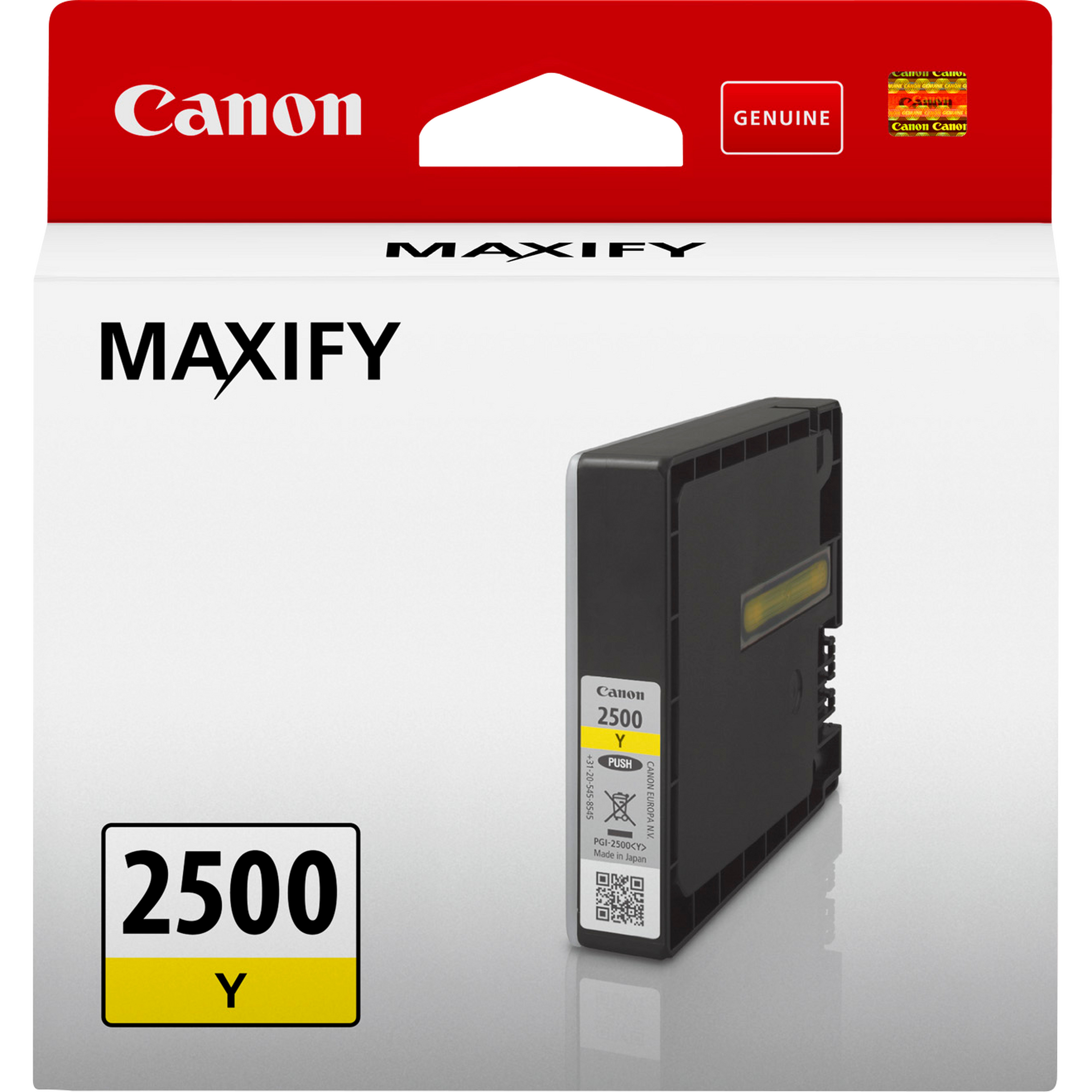Image of Canon 9303B001/PGI-2500Y Ink cartridge yellow, 700 pages 9,6ml for...