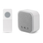 Entac Doorbell Battery Operated 3xAA excl, with Battery Operated IP44 Transmitter 1xCR2032 incl