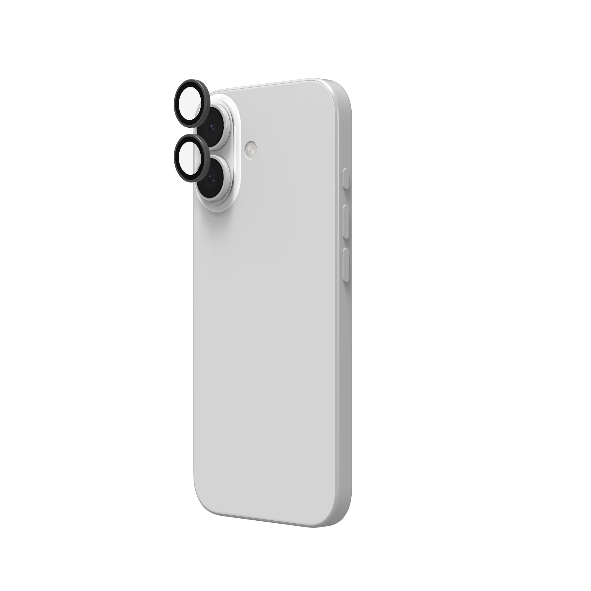 InvisibleShield Glass Elite (CameraRings) Lens Protection For Apple iPhone 17/16/16+ Silver