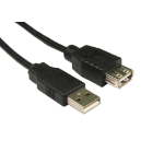 Cables Direct 0.25m USB 2.0 USB cable USB A Black