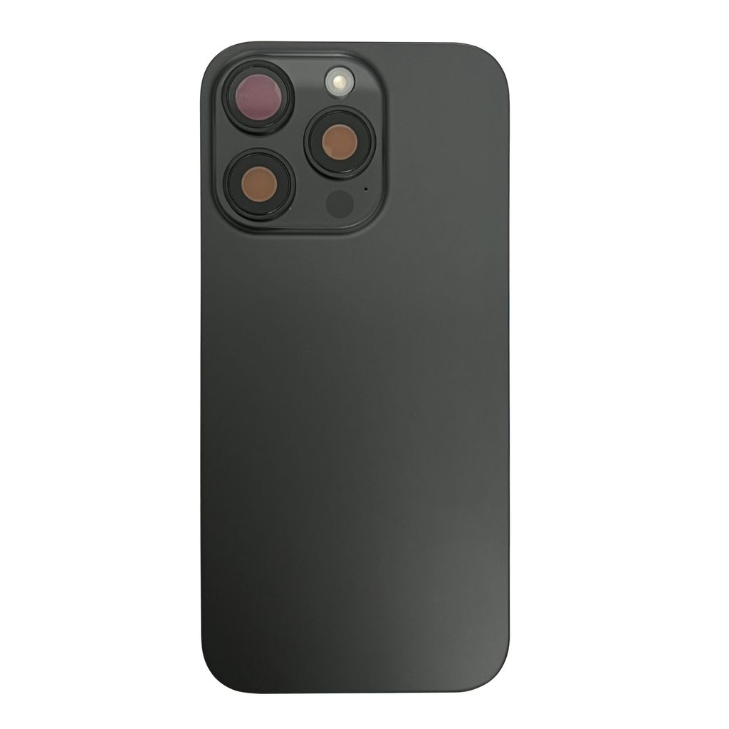 EU Product - iPhone 15 Pro Back Cover with Small Parts (No Logo) - Black Titanium thumbnail