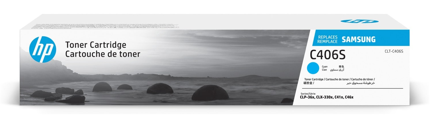Samsung CLT-C406S/ELS/C406 Toner cyan. 1K pages ISO/IEC 19798 for Sams