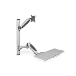 Digitus DA-90354 flat panel bureau steun 68,6 cm (27") Muur Zilver