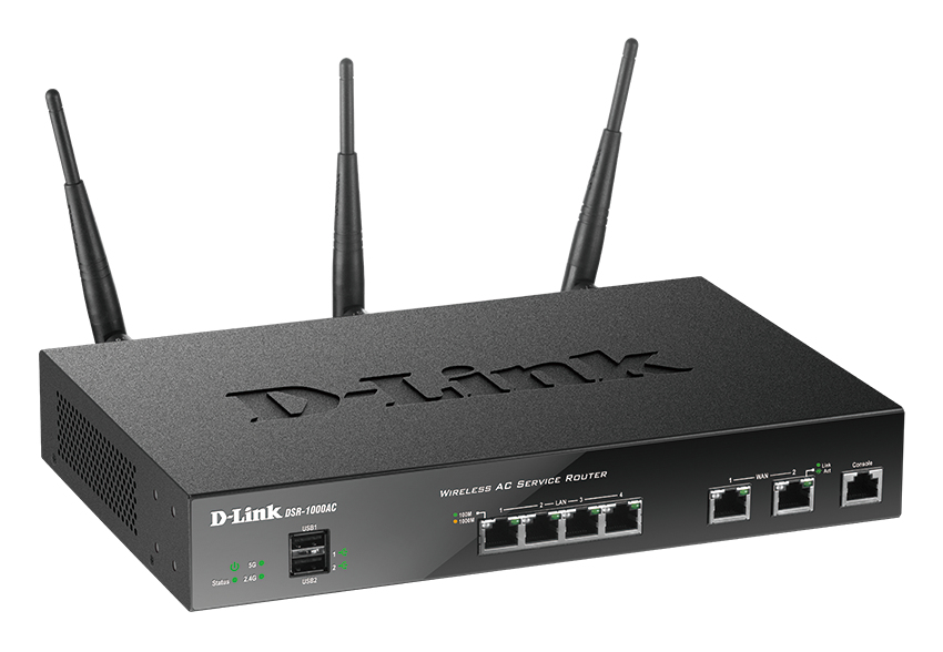 D-Link DSR-1000AC wireless router Gigabit Ethernet Dual-band (2.4 GHz