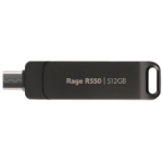 Patriot Memory Rage R550 USB flash drive 512 GB USB Type-A / USB Type-C 3.2 Gen 1 (3.1 Gen 1) Black