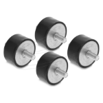 DeLOCK 60817 mounting kit Black, Steel Steel, Rubber