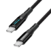LogiLink USB 2.0 Type-C cable, C/M to C/M, 480 Mbps, 240W, display, nylon, black, 1 m