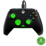 Turtle Beach Rematch Core Black and Green Wired Gaming Controller with Audio Controls, Rumble Motors and Impulse Triggers – Licensed for Xbox Series X or S, Xbox One and Windows PCs