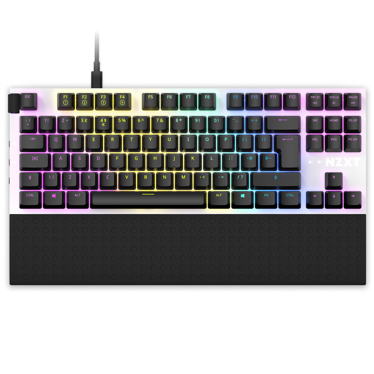 Image of NZXT Function Tenkeyless keyboard USB QWERTY UK English White