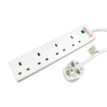 Cables Direct RB-05M04SPD surge protector White 4 AC outlet(s) 220-240 V 5 m