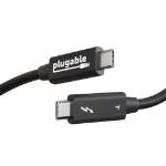 Plugable Technologies TBT4-40G1M Thunderbolt cable 39.4" (1 m) 40 Gbit/s Black