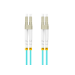 Lanberg FO-LULU-MD31-0010-TQ fibre optic cable 1 m LC OM3 Aqua colour