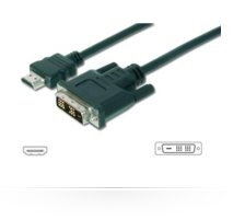 Microconnect HDMI - DVI-D, 0.5m Black