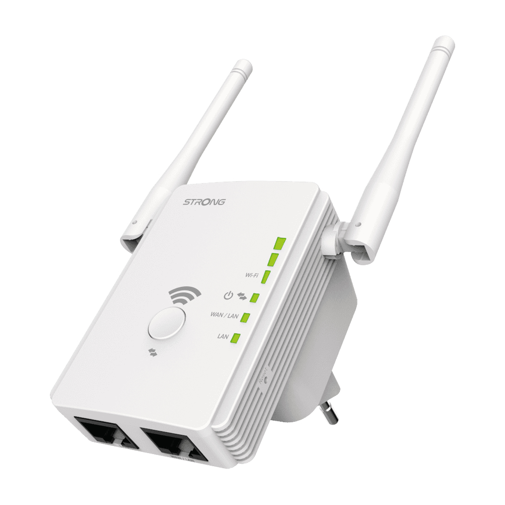 REPEATER300V2 STRONG REPEATER300V2 - Network repeater - 300 Mbit/s - Wi-Fi - Ethernet LAN - White
