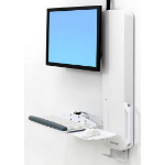 Ergotron 61-081-062 flat panel bureau steun 61 cm (24") Wit Muur