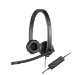 Logitech USB Headset H570e Auriculares Diadema Negro