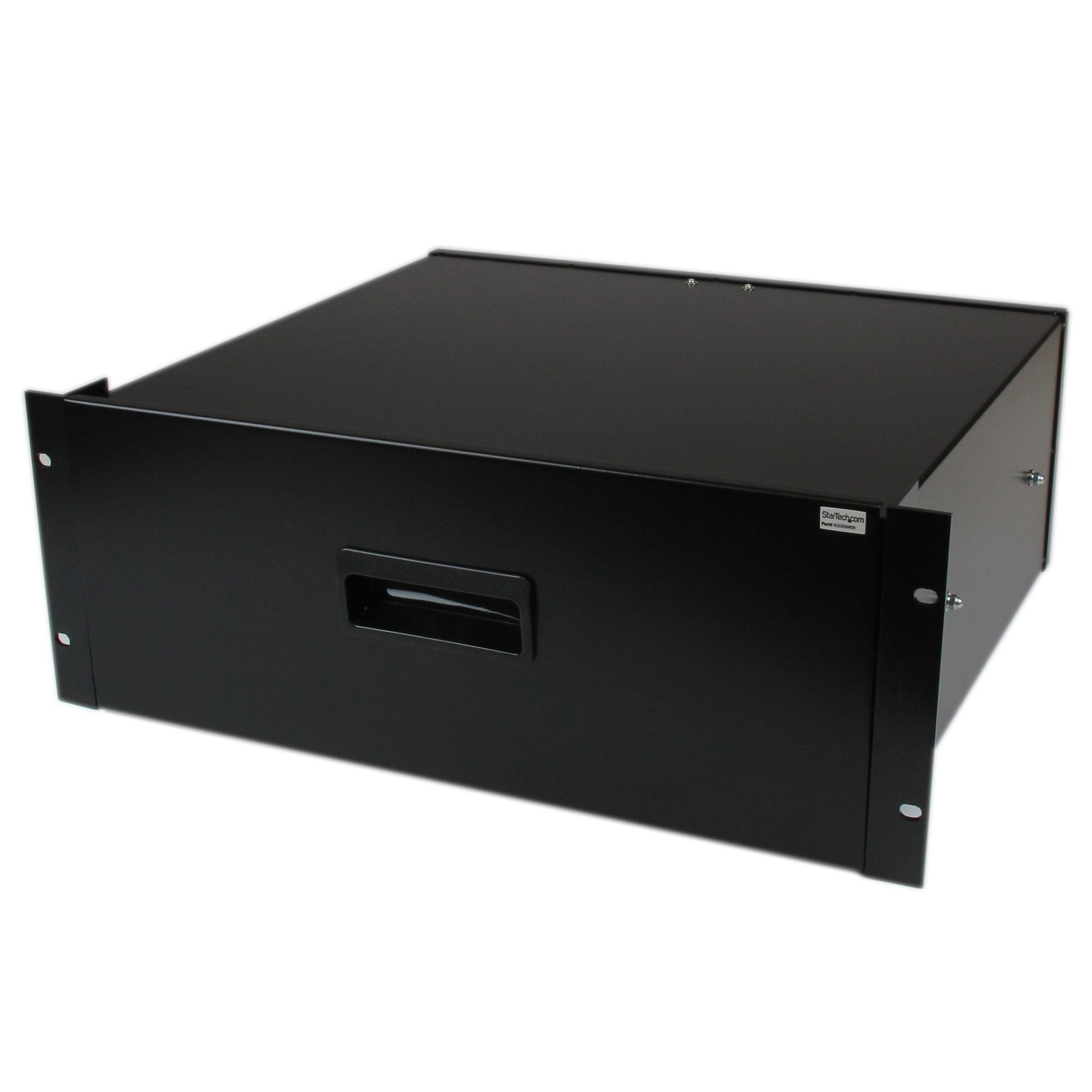 Image of StarTech.com 4U Black Steel Storage Drawer for 19in Racks and Cabinets