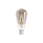 4lite WiZ Connected ST64 Smoky White WiFi LED Smart Bulb - B22 Bayonet - Single