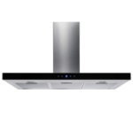 electriQ Slimline Stainless Steel 90cm Cooker Hood with Touch Controls