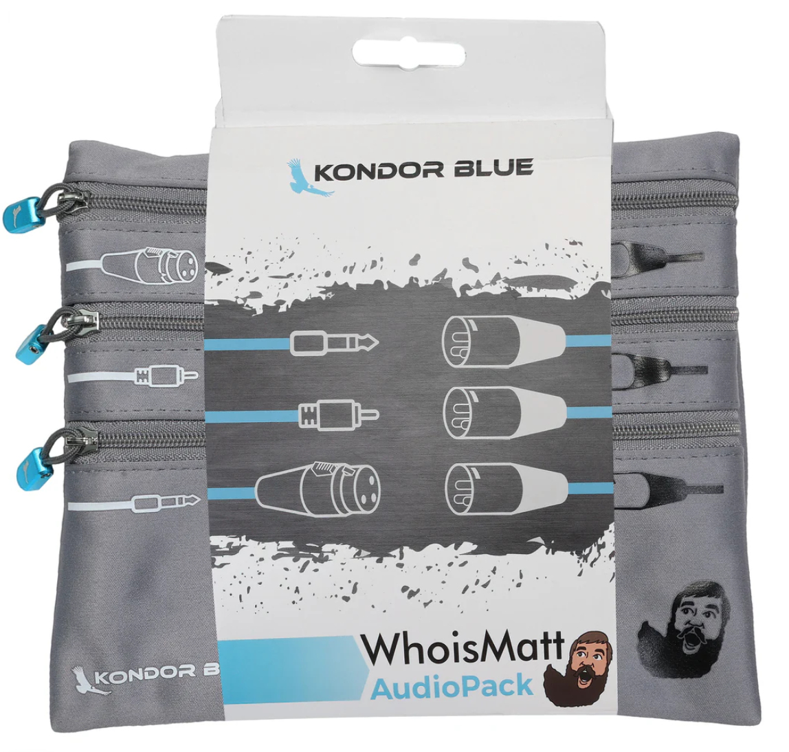 Kondor Blue KB-WIM-AP audio cable 1.5 m XLR Grey
