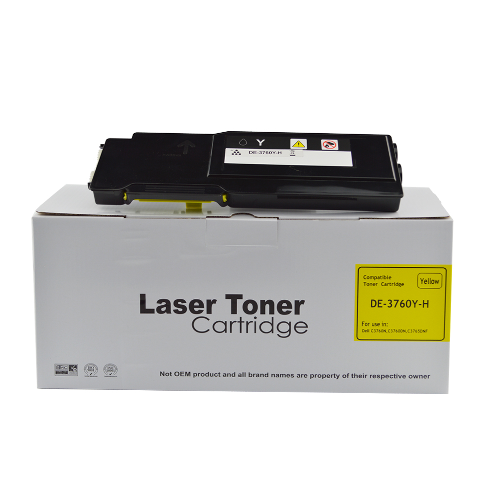 Image of CTS Wholesale Compatible Dell C3760 Extra Hi Yield Yellow Toner DE-376