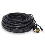 Monoprice VGA+3.5mm/VGA+3.5mm, M/M, 10.668 m 420" (10.7 m) VGA (D-Sub) + 3.5mm Black