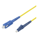 Deltaco LCSC-82 InfiniBand/fibre optic cable 2 m LC SC Yellow