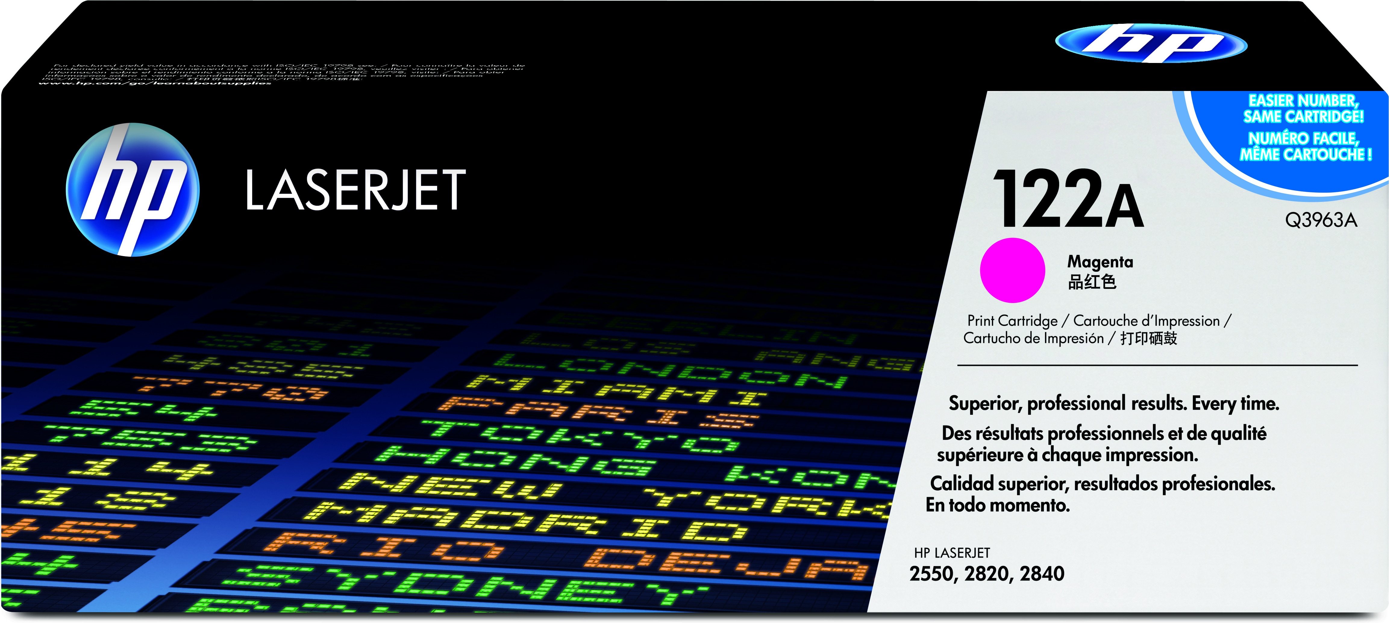 HP Q3963A/122A Toner magenta, 4K pages/5% for HP Color LaserJet 2550