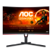 AOC CQ32G3SU/BK Computerbildschirm 80 cm (31.5") 2560 x 1440 Pixel Quad HD LED Schwarz, Rot