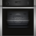 Neff N 50 B6ACH7AN7B oven 71 L Black, Stainless steel