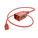 UNC PWCD-C19C20-20A-08F-RED-P power cable 94.5" (2.4 m) C19 coupler C20 coupler