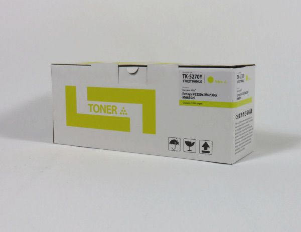 Data Direct Kyocera P6230 M6230 6630 Toner Yellow Compatible TK5270Y