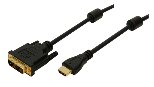 CH0004 FK & A 2m HDMI/DVI-D - 2 m - DVI-D - HDMI - Gold - Schwarz - M?nnlich/Weiblich
