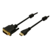 LogiLink 2m HDMI/DVI-D Black