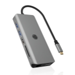 ICY BOX IB-DK4061-CPD Wired USB 3.2 Gen 1 (3.1 Gen 1) Type-C Grey