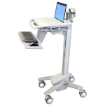 Ergotron StyleView EMR Laptop Cart, SV40 Aluminium, Grey, White Multimedia cart