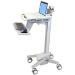 Ergotron StyleView EMR Laptop Cart, SV40 Aluminum, Gray, White Multimedia cart